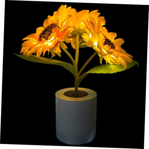 Veilleuse tournesol LED Mikinona crée une lumière d'ambiance douce dans la chambre