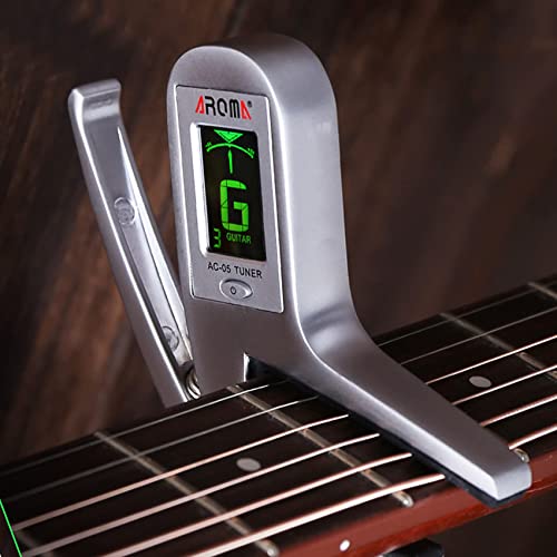 Metal Alloy Capos For Acoustic Electronic Guitar With Automatic Tuner Delicate Design 2 In 1 Guitar Accessories #TOP2