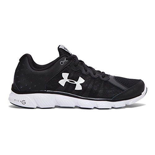 Under Armour Men's Micro G Assert 6, Black (001)/White, 13