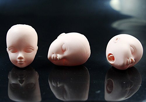 CHENGYIDA 3-Pack Mini Cosmetology Mannequin Heads,Doll Head Parts Repair,Practice Makeup,1/6 Bjd Female Doll Figure Option Head - Thumbnail 6