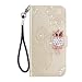 Produktbild Draamvol Samsung S20 FE 2022 Hülle S20 FE Hülle Eulenmuster Ledertasche Strass Bling Glitzer Schutzhülle Kartenhalter Magnet FlipCase Handyhülle mit Samsung Galaxy S20 FE 2022/S20 FE,Golden