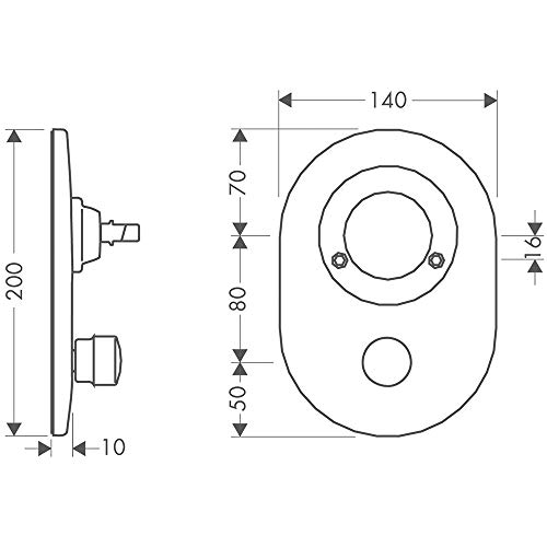 hansgrohe Conversion kit from Mixer Ball to M3 Cartridge for Bath Mixers for Concealed Installation (80 mm) - Image 2