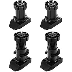 Patines Regulables Para Muebles Yeemeen 4Patas de Mesa Regulables Pie para Muebles Altura Regulable 50mm Gabinete Patas Pies de Cocina Encimera Pata de Cocina Armario de Cocina Pies 4Clip para Zócalo de Cocina Capacidad de Carga50kg