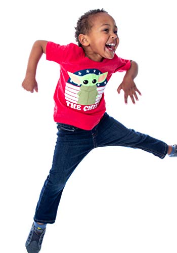 Star Wars Little Boys Yoda Character The Child Stars and Stripes T-Shirt2
