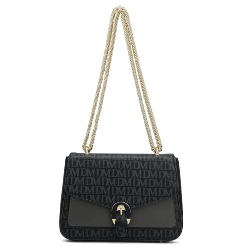 Image of Da Milano Women's Leather Shoulder Bag - Black