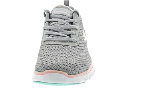 Skechers Women's Flex Appeal 4.0-Brilliant Vie, Gylp=Gray Light Pink, 10