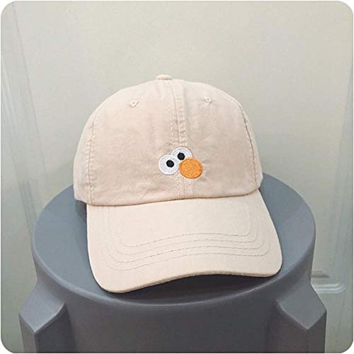 Casquette de baseball été sauvage avec motif cartoon yeux brodés pour protection solaire étudiant