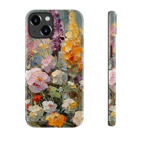 Coque iPhone 14 Plus antichoc fleurs sauvages évite rayures recharge induction