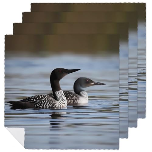Servilletas de Tela Loon Birds 18.7x18.7 Pulg 4 Piezas miniatura 1