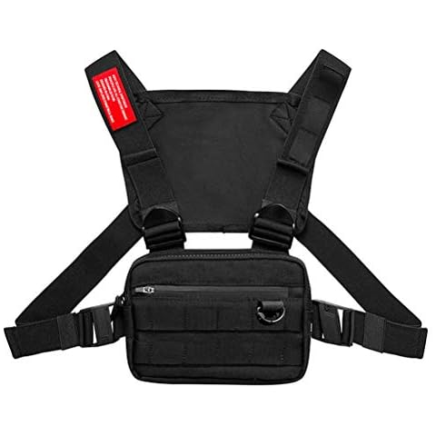 Fashion Chest Bags,Tracffy Shoulder Bag Front Pack Chest Rig Crossbody Bags Backpack, Outdoor Streetwear Strap Vest Chest BagsSport Chest Pocket Bag Cover