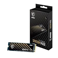 MSI SPATIUM M450 PCIe 4.0 NVMe M.2 1TB SSD (Gen4x4, NVMe 1.4, Maße 80.00 x 22.0 x 2.15, Größe 1000 GB, lesen 3600 MB/s, schreiben 3000 MB/s)