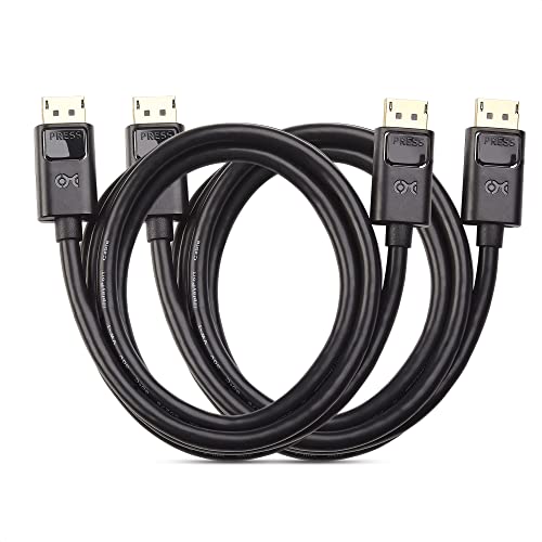 Cable Matters 2-Pack 4K DisplayPort to DisplayPort Cable, Black, 6ft by Cable Matters - Used condition - US$11.33