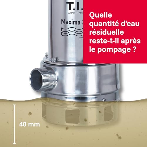 T.I.P. Maxima 300 IX Pompe Submersible pour Eaux Usées en...