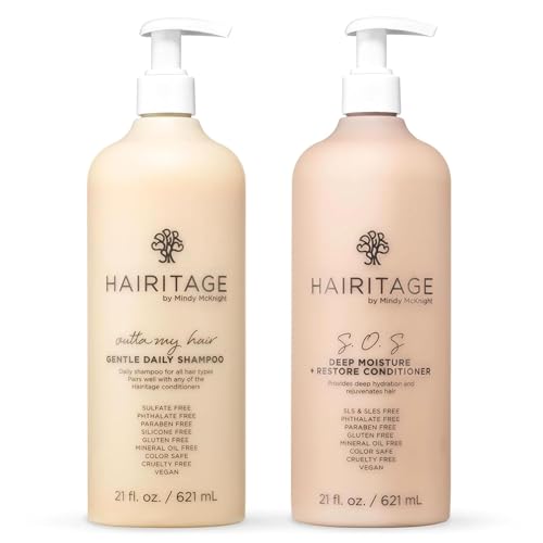 Hairitage Gentle Daily Moisture Shampoo and Conditioner