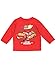 Disney Cars 3 Lightning McQueen Boys Long Sleeve Tee (4T, Red)