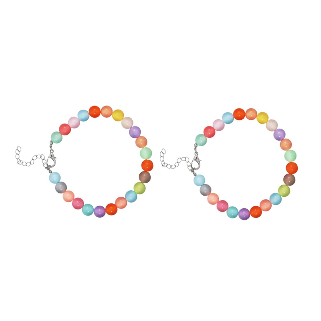 Collier pour chien et chat perlé et réglable | Lot de 2 colliers durables