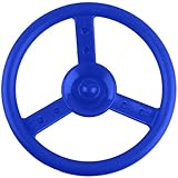 Haconba Playground Steering Wheel Accessories Plastic Swingset Steering Wheel Pirate Ship Steering Wheel Playset for Outdoor Backyard Treehouse Playground Jungle Gym (1, Blue)