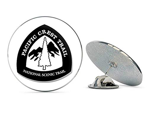 Black Pacific Crest Trail Sign Shaped (pct Hike Hiking) Metal 0.75