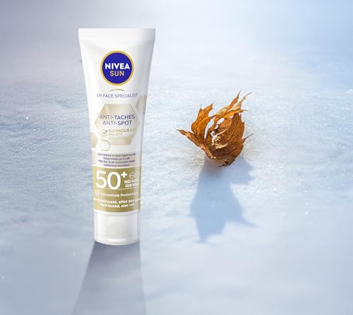 NIVEA SUN Face Luminous Anti-Spot Zonnebrand Gezicht - Gezichtscrème met SPF 50+ - Anti Pigmentvlekken Crème - Zonnecrème - Beschermt en egaliseert - 40 ml - Afbeelding 3