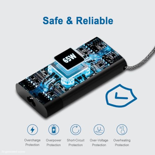 Chargeur USB C de remplacement HP Envy pour panne secteur - 6