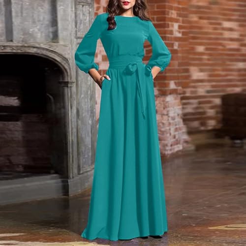 Robe vintage col en V longue pour affiner la silhouette en soirée