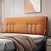 Generic Cuscino Imbottito Cuneo Cuscino Schienale, Cuscino Testiera Comodino Cuscino da Lettura Fodera Sfoderabile per Letto Matrimoniale Panca,C,No headboard 53.1"/135cm
