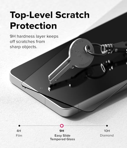 Image of Ringke Easy Slide for Samsung Galaxy S26 Ultra Screen Protector with Installation Tool [2 Pack] [Scratch Resistant] HD Quality Shatterproof 9H Tempered Glass with Fingerprint Resistant Coating
