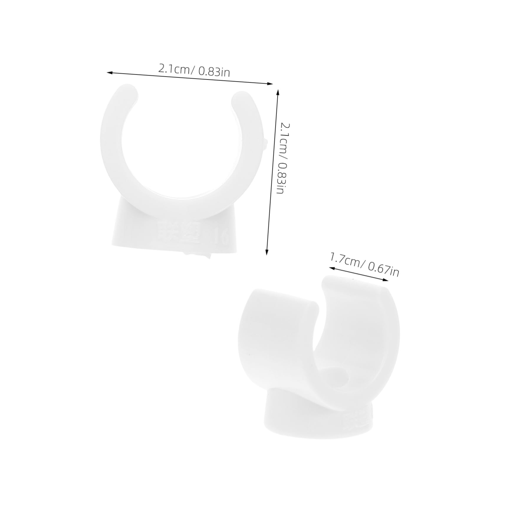 Uonlytech 50pcs Cable Clamp for Pvc Electrical Conduit Hanger Tool Plastic Brackets Fastener Clips Water Support Holder Socket for Fixing