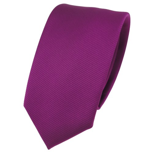 TigerTie - Cravatta moda stretto - magenta fucsia
