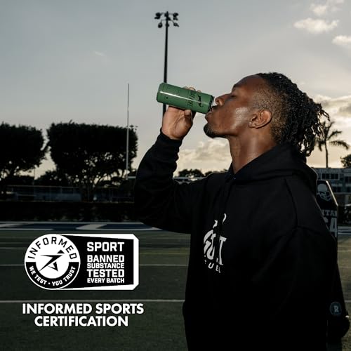 G.O.A.T. Fuel Energy Drink, Co-Founded by Jerry Rice, Natural Caffeine, Electrolytes, BCAAs, Cordyceps & Antioxidants, Light Carbonation Pre Workout, 12 Pack, 12 FL Oz, Black Cherry Ginger Ale