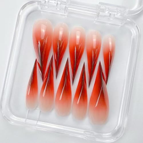Putysenxi Polished Press On Nails Short Long Detachable Reusable Nail Eagle Cat Dragon Claw Nail glue & Alcohol Pad Pack