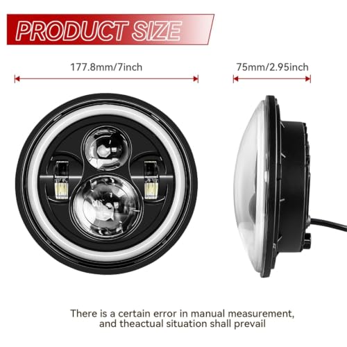 Faro LED de 7 pulgadas Nissan Patrol Y60 Hummer H1 H2 bombilla coche 3