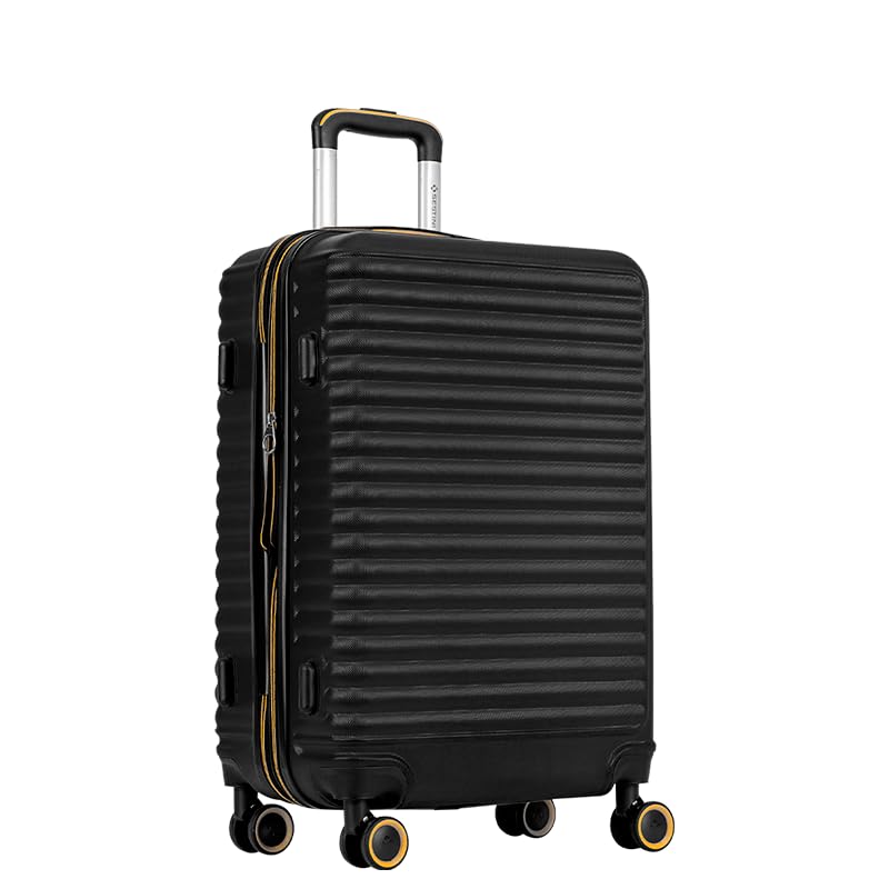 Mala de Viagem Média com Rodas 360° Racer - Preto