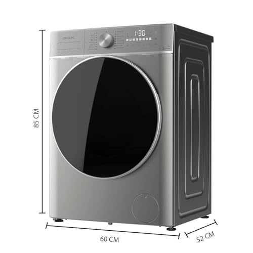 Miniatura 2 de Cecotec Lavadora Secadora 8-5kg Bolero Wash Dry 8590 Inverter Steel Max. 1400rpm, 16 Programas, Motor Inverter Plus, Lava Con Vapor, Lavado Y Secado Inteligente, Estirilización Y Goma Antibacteriana