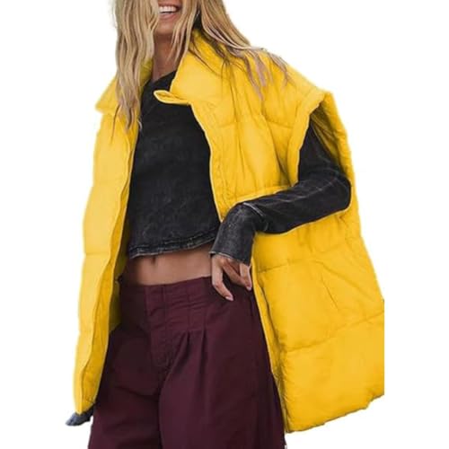 Gilet matelassé femme col montant zippé chic