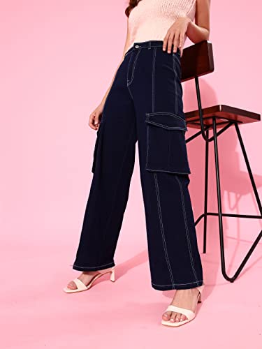 Image of Dolce Crudo High Rise Wide Leg Jeans for Women
