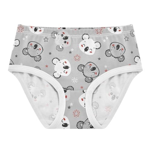 Little Girl Underwear Toddler Panties Kids Undies Koala Stars Soft Cotton Briefs 2T-8Y