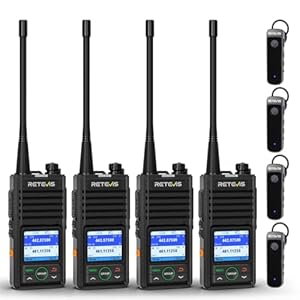Retevis RB658 Walkie Talkie mit Ohrhörer (4 Stück)