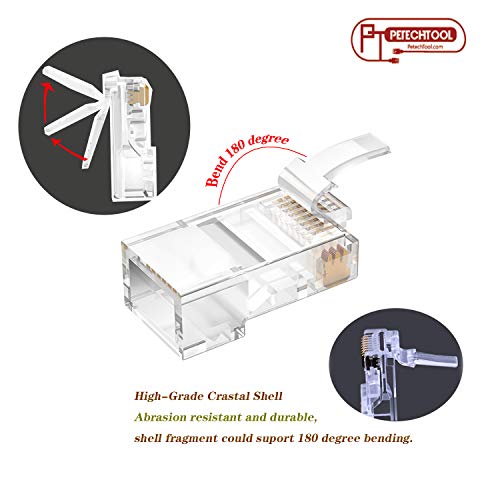 Conectores RJ45 Cat5 Cat6 Pass Through (50 piezas) miniatura 4