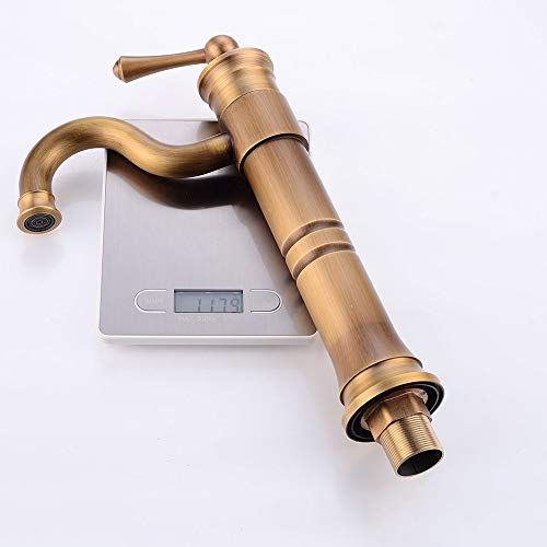 Mitigeur rétro en bronze pour vasque chic et orientable à 360°