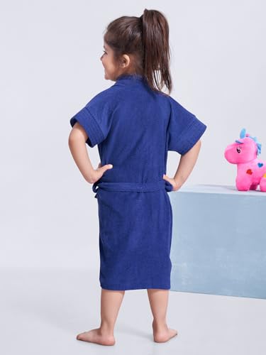 Image of SAND DUNE Baby Girls Terry Cotton Bathrobe, Ages 1-4 Years