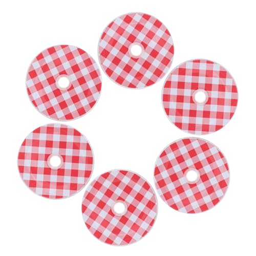 EPIGEIST 6 piezas Tapas de para Tarros Mason con Agujero para Pajita de Unidades Metal Resistente Accesorio Versátil para Bebidas y Almacenamiento Vasos y Frascos de Vidrio