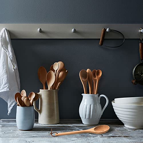 Wooden Meauring Spoons Set Of 6 - Long Handle Beechwood Measuring Spoons 1/8 Tsp, 1/4 Tsp, 1/2 Tsp, 1 Tsp, 1/2 Tbsp & 1 Tbsp For Measuring Dry Ingredients For Cooking Baking Gift(10 Inch) #TOP5