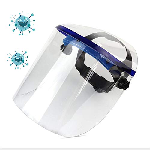 Preisvergleich Produktbild FHUILI Anti-Spucken Face Shield - Vollständig geschlossenes Plexiglas Industrial Safety Face Shield - Schutz Visier Gesichtsschutz mit klaren Visier - für Werkstatt Reinigung Kochen,A