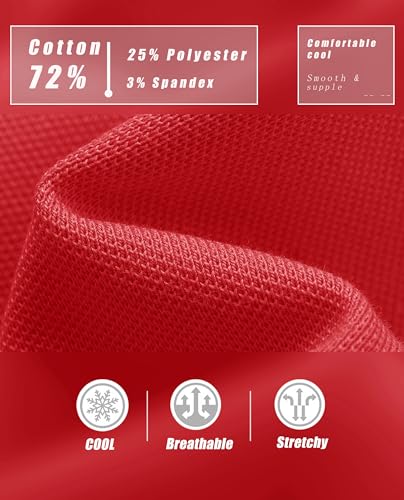 MAGCOMSEN Women's Polo Shirts Cotton Short Sleeve Shirt 3 Buttons Collared Shirts Summer Casual Wicking Golf Tops4