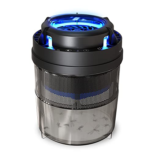 JANMASH Fly Trap Indoor Non-Zapper Insect Trap UV Light Mosquito Killer USB Powered Intelligent Light Control Flying Bug, Fruit Fly, Gnat Killer for Indoor Home and Balcony
