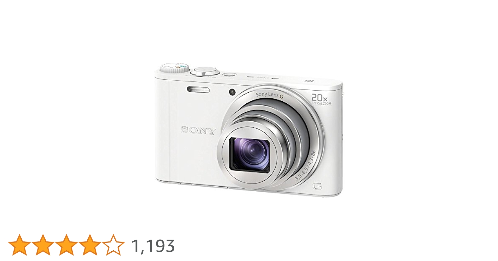 Amazon Canada: Sony DSCWX350 18 MP Digital Camera (White)