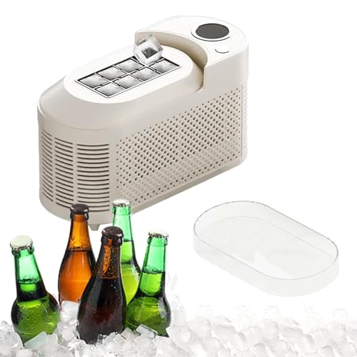 Máquina de hielo portátil para encimera, 8 cubos en 10 min miniatura 1
