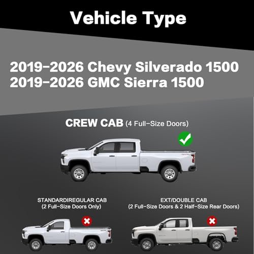Estribos Perfit Liner para Crew Cab Chevy Silverado 2019-2026 miniatura 2