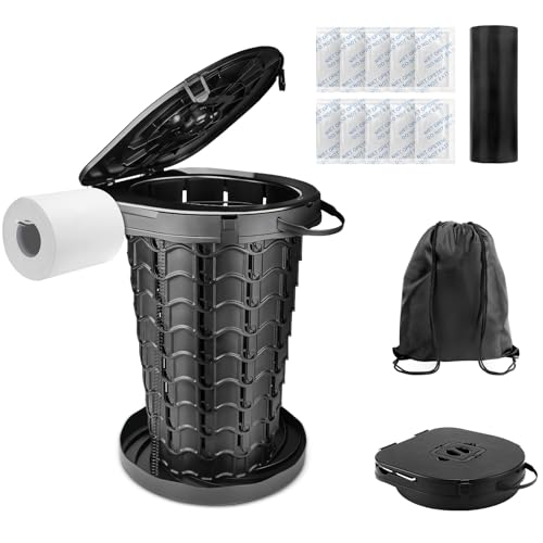 Toilettes de camping portables rétractables imodomio avec hauteur réglable pour voyage en voiture